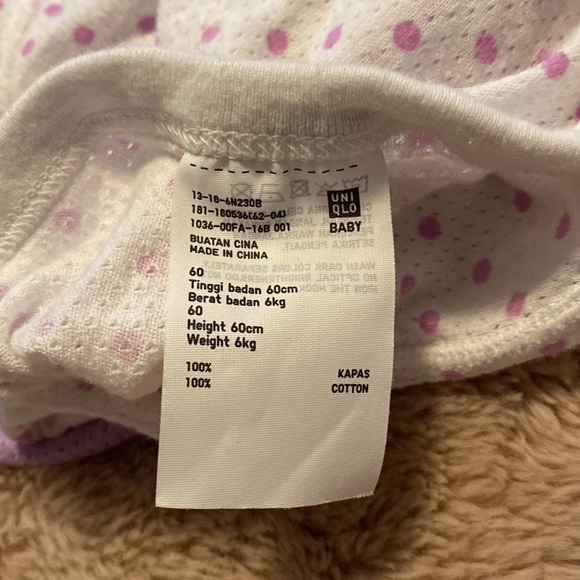 UNIQLO Cotton Mesh Inner Short Sleeve Bodysuit - Picture 3 of 3